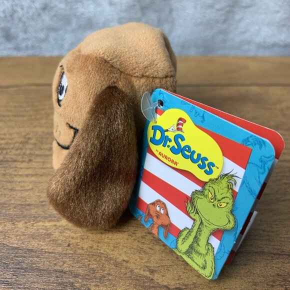 NEW Aurora World Plush Dr. Seuss' The Grinch Mallows 2.5” MAX THE DOG Bean Bag - Picture 2 of 4